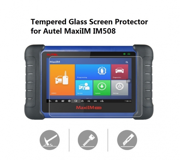 Tempered Glass Screen Protector for Autel MaxiIM IM508 Scan Tool - Click Image to Close